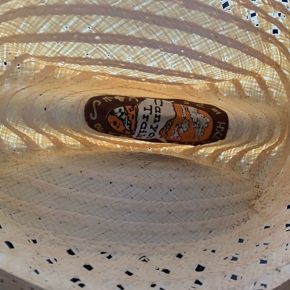 Vintage Canyon Trails woven straw western cowboy hat size 7 - Picture 6 of 6